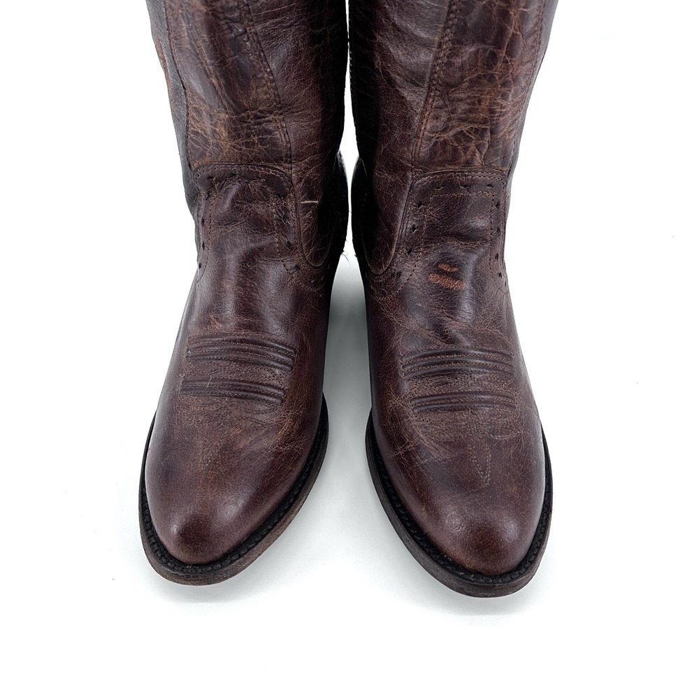Cowgirl Festival Boots Womens 7.5 Tall Leather Embroidered Western Concert Rodeo - Picture 10 of 16